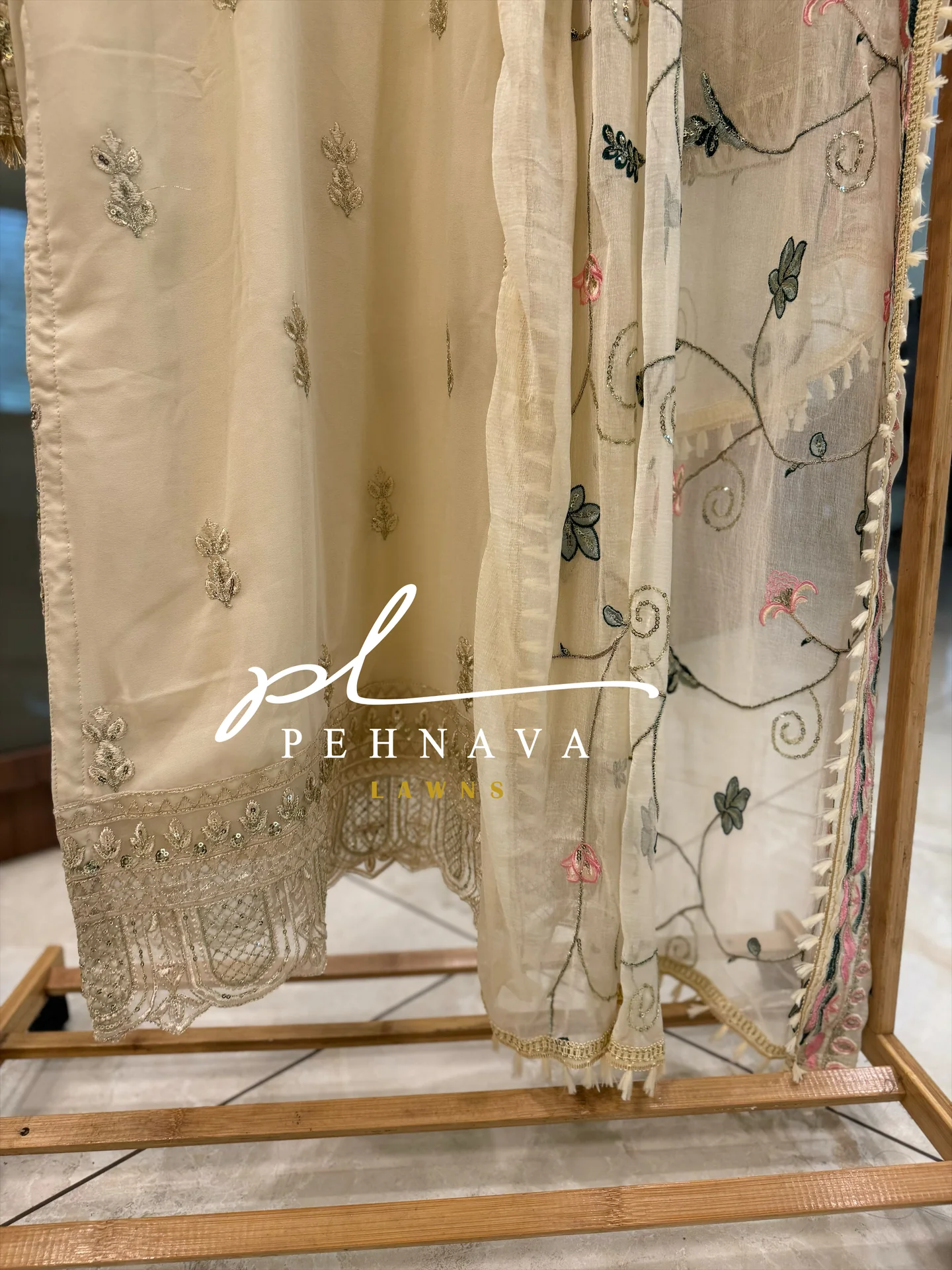 Georgette embroidered party wear -10145 - Image 3