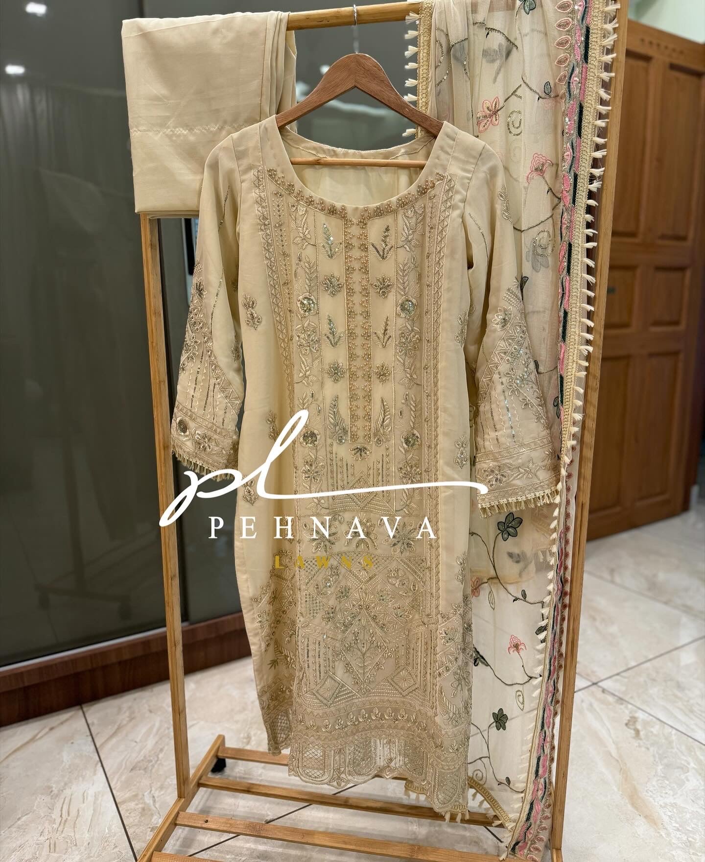 Georgette embroidered party wear -10145 - Image 5