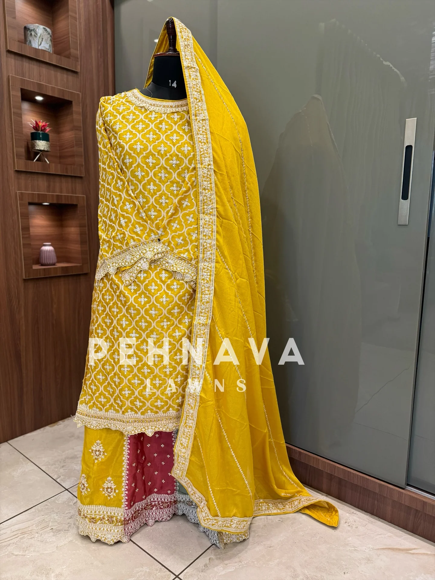 Georgette embroidered party wear-9701 - Image 6