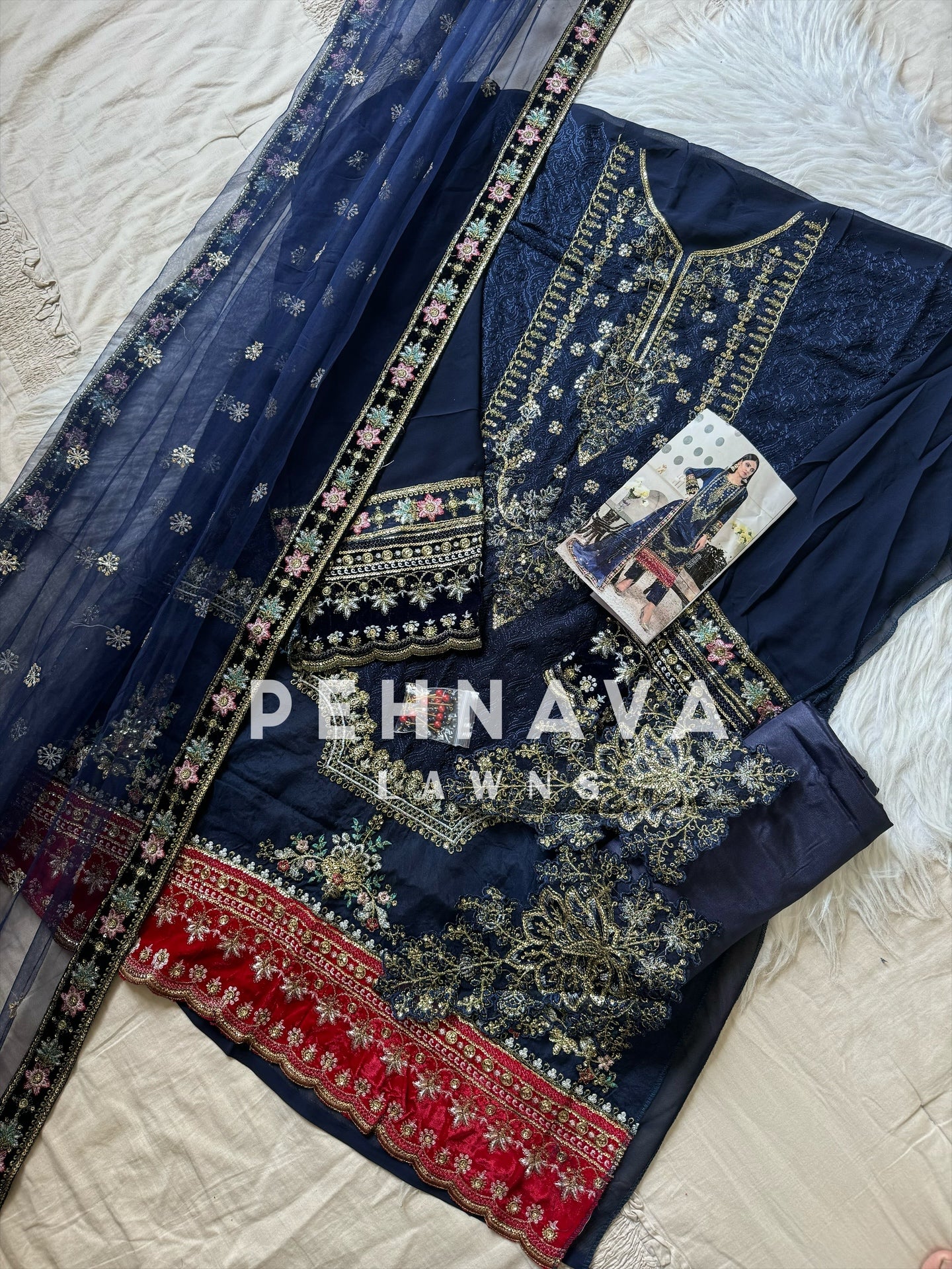 Georgette embroidered party wear -cs - Image 3