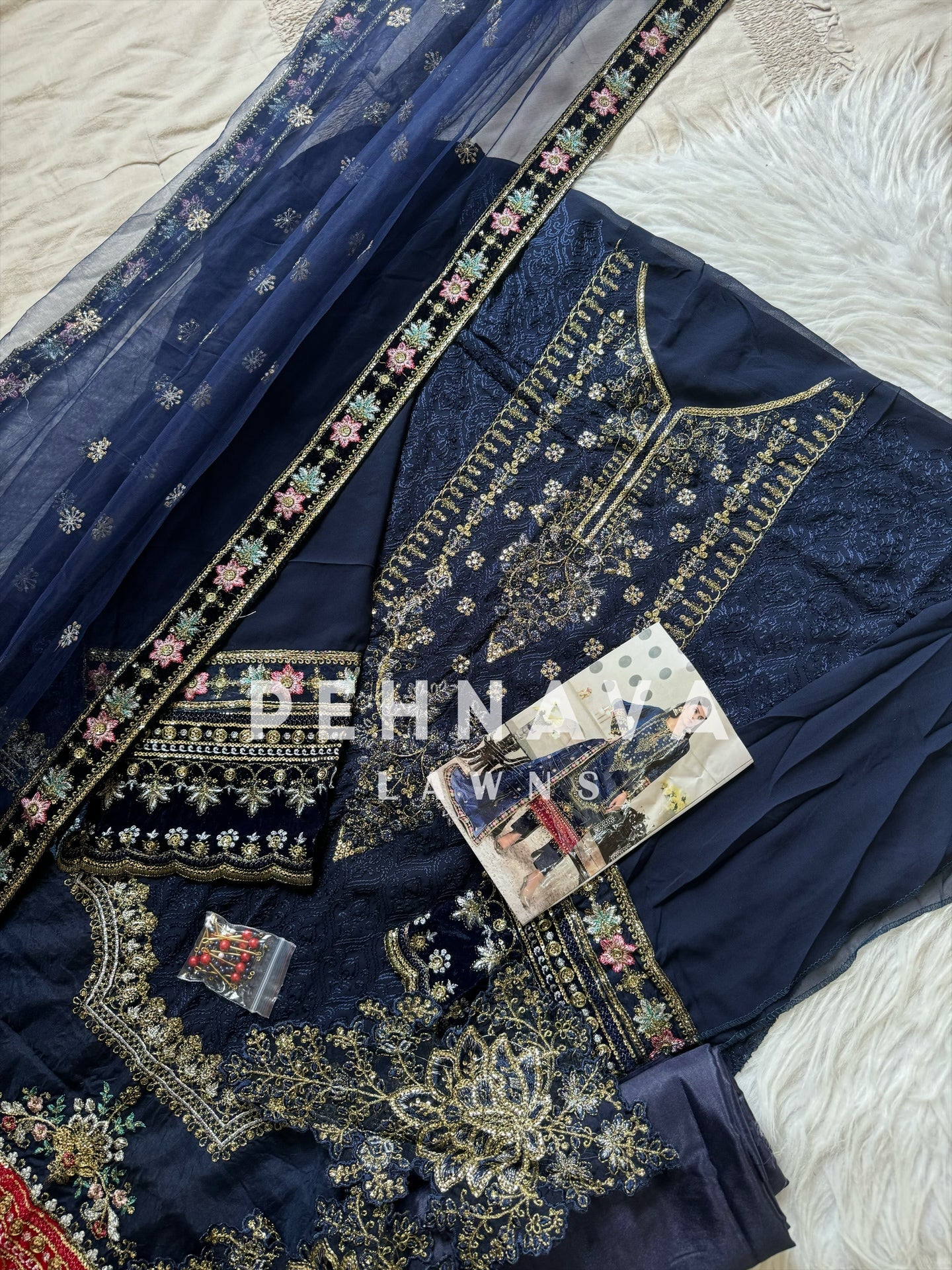 Georgette embroidered party wear -cs - Image 5