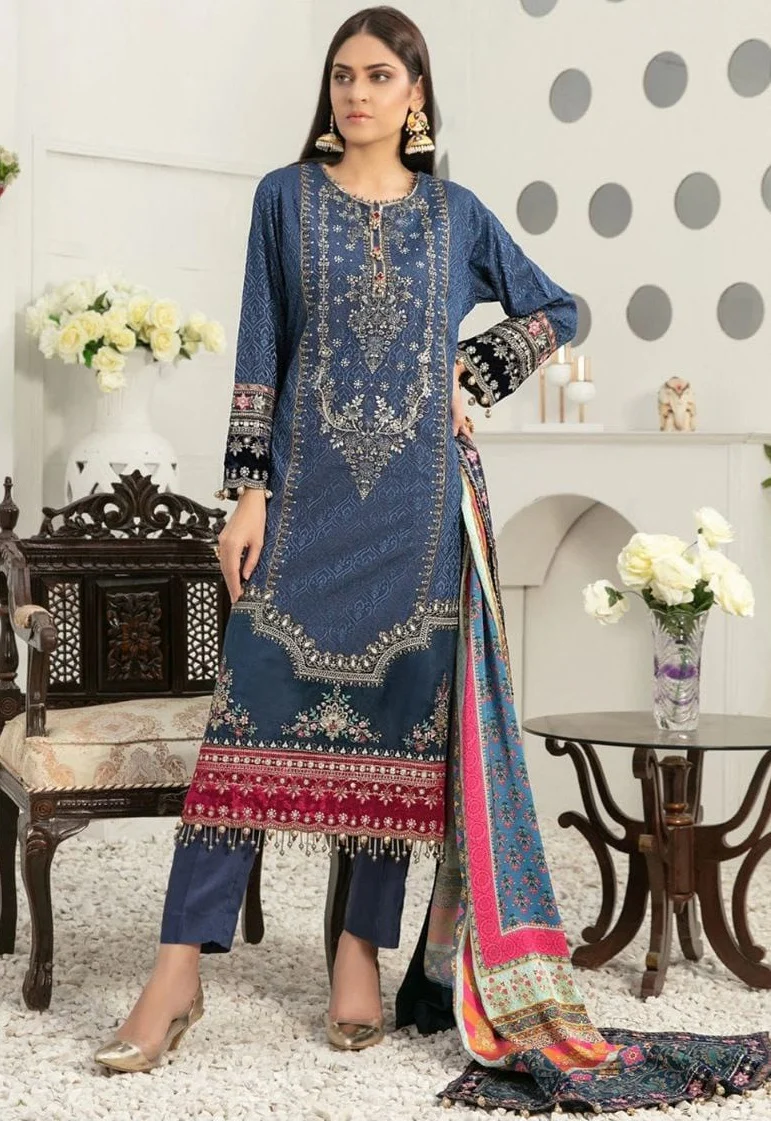 Georgette embroidered party wear -nj - Image 6