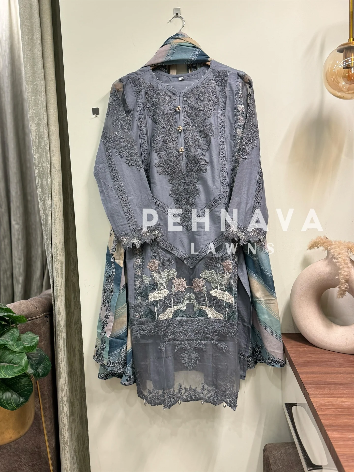 Paki  embroidered suit -cs - Image 17