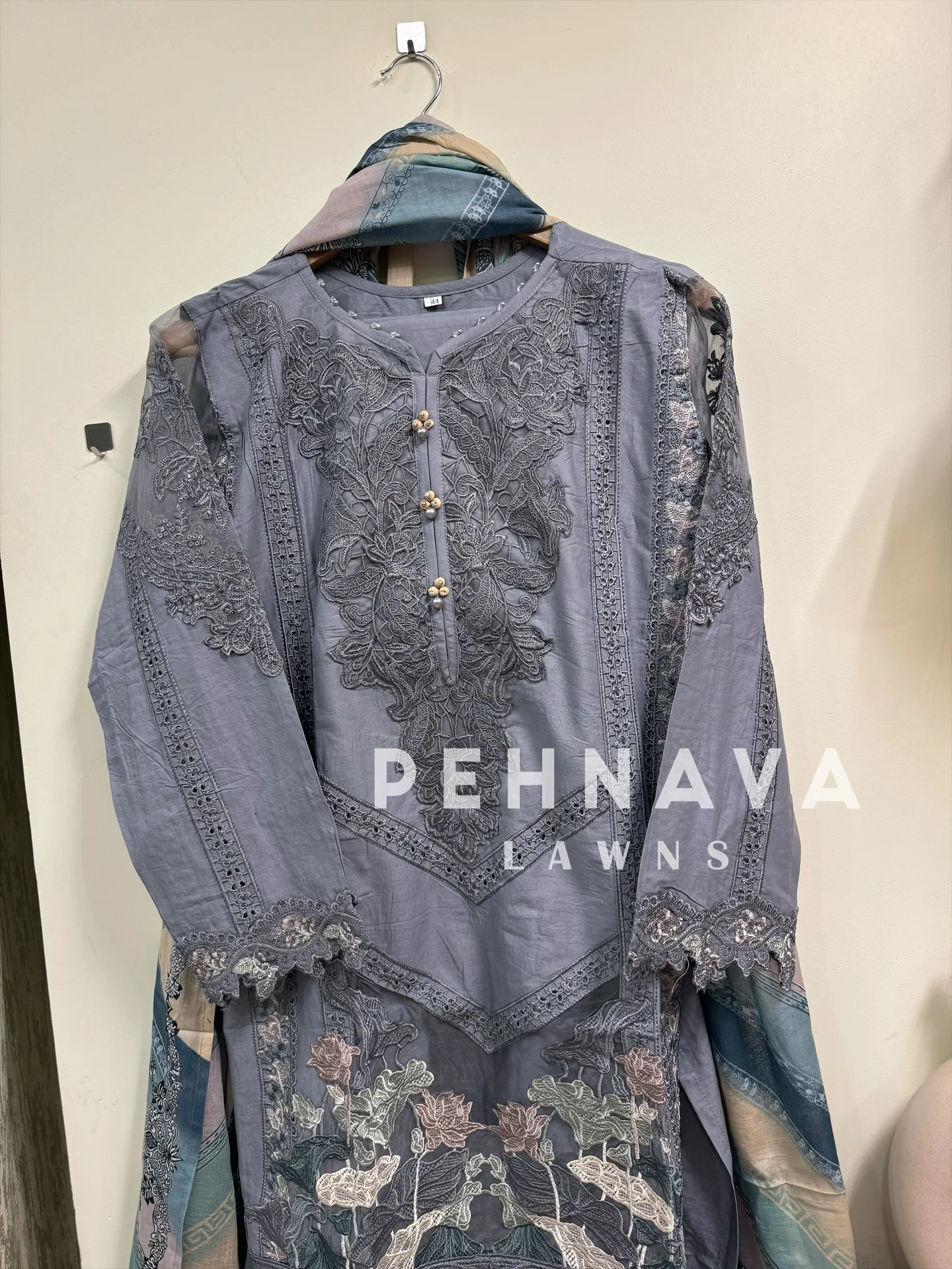 Paki  embroidered suit -cs - Image 18