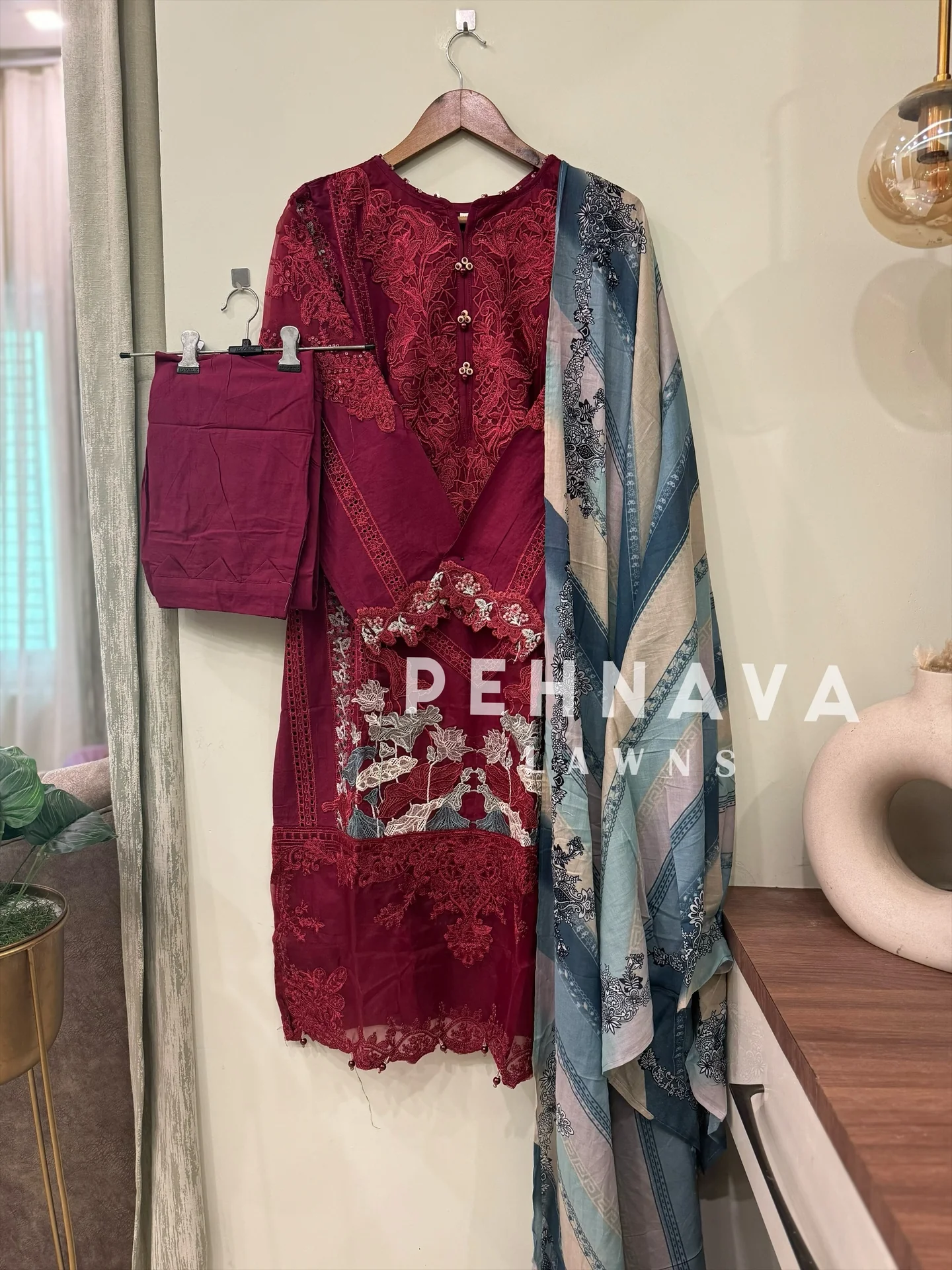 Paki  embroidered suit -cs - Image 28