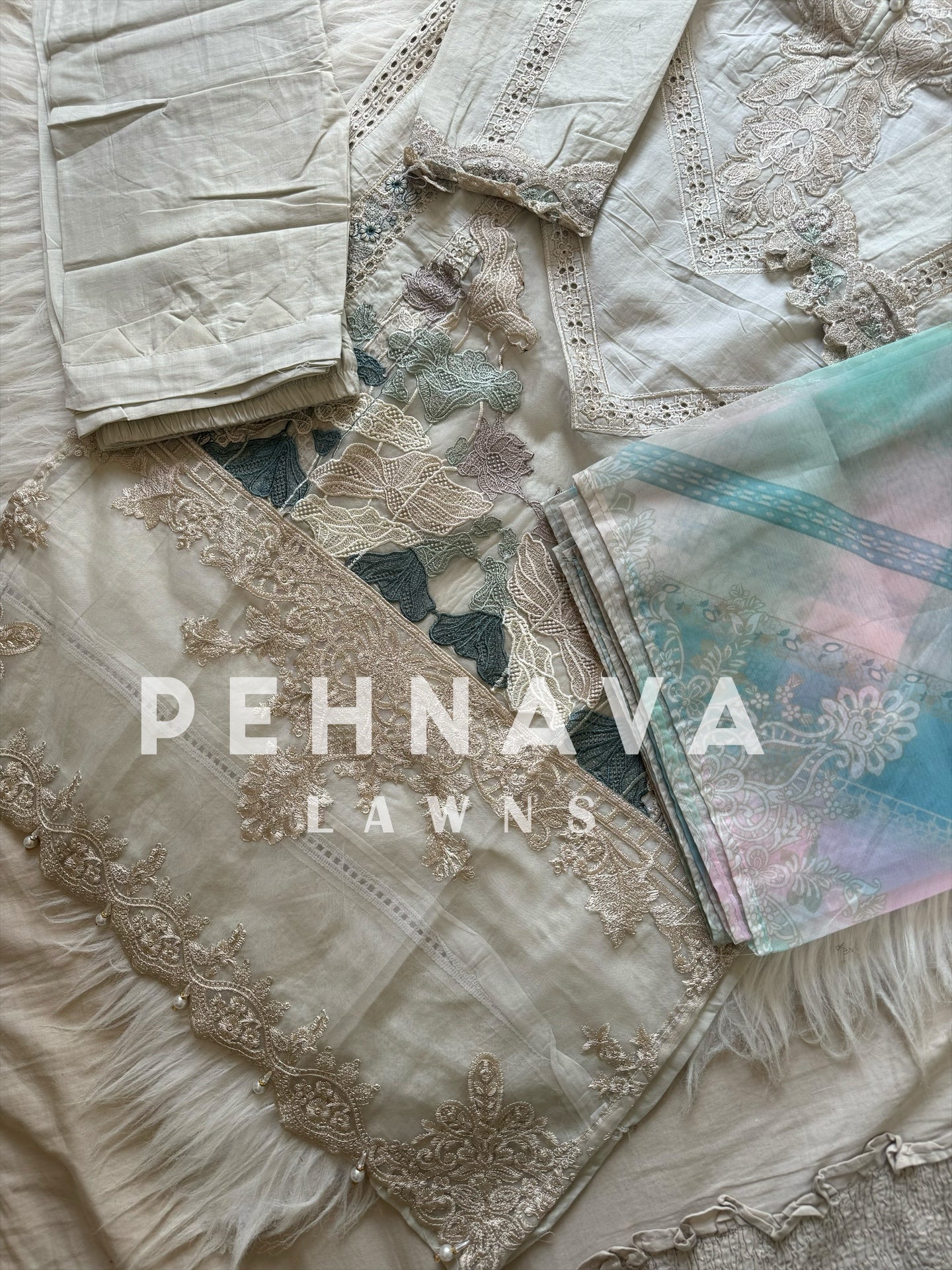 Paki  embroidered suit -cs - Image 5