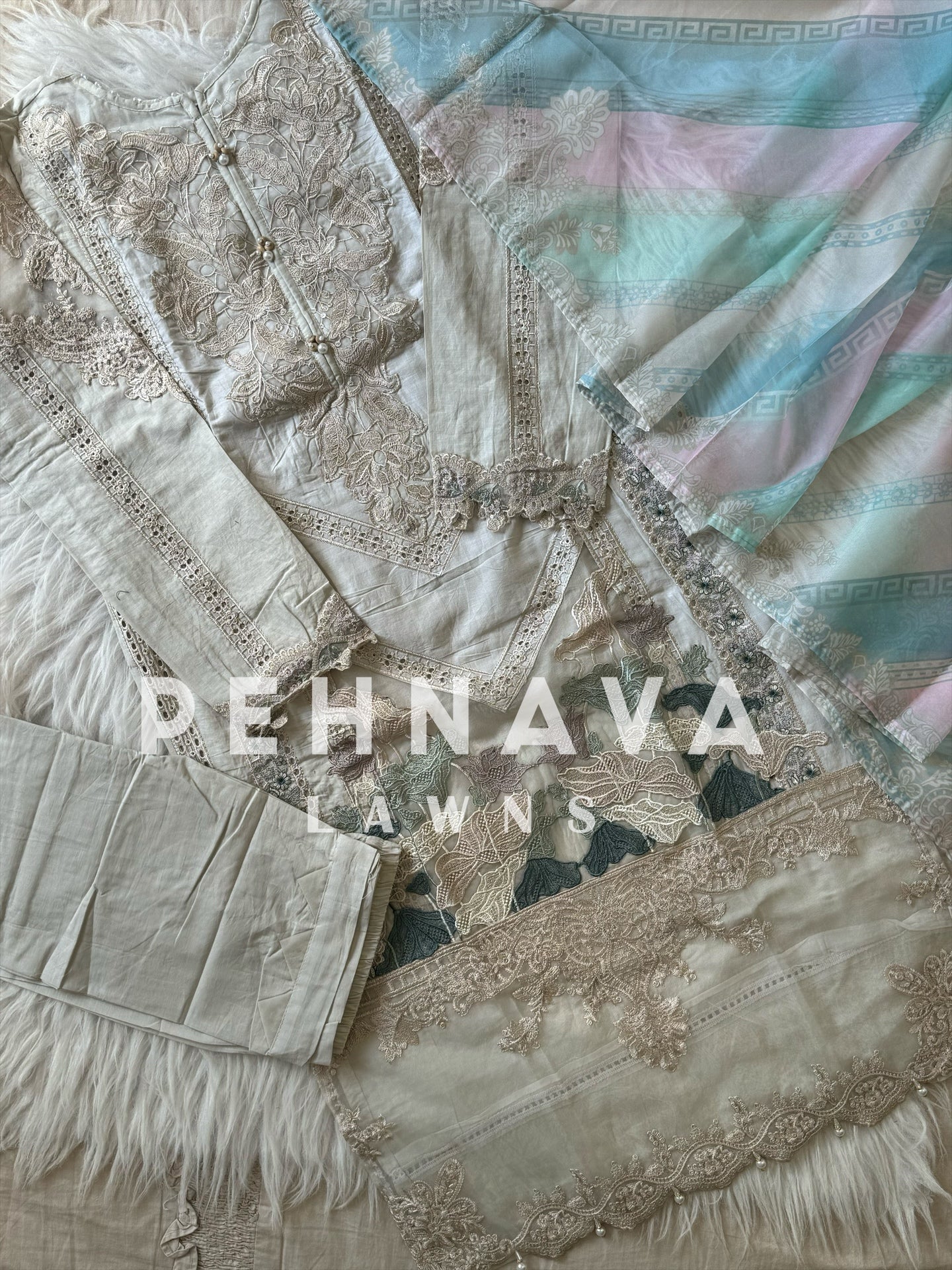 Paki  embroidered suit -cs - Image 8