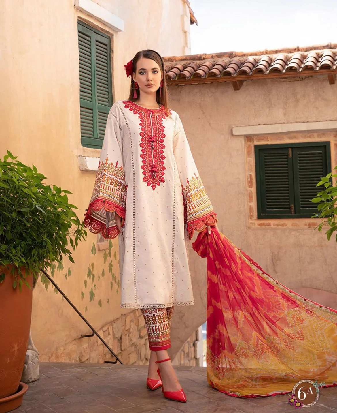 Vibrant printed casual suit-3064 - Image 3