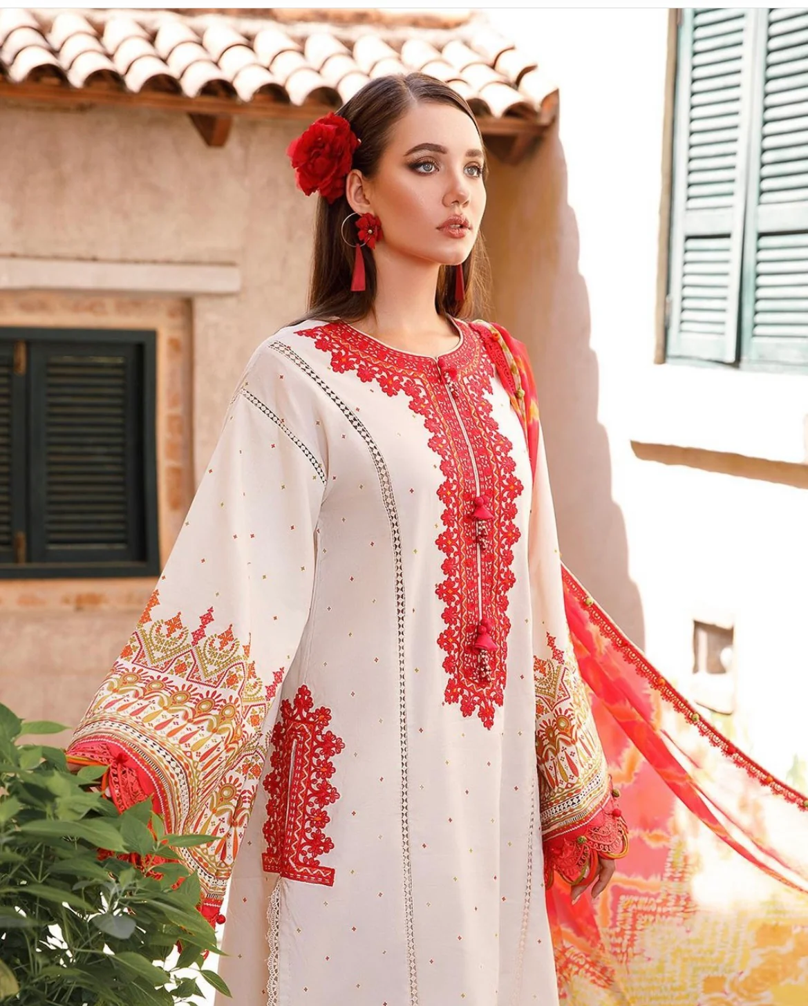 Vibrant printed casual suit-3064 - Image 4