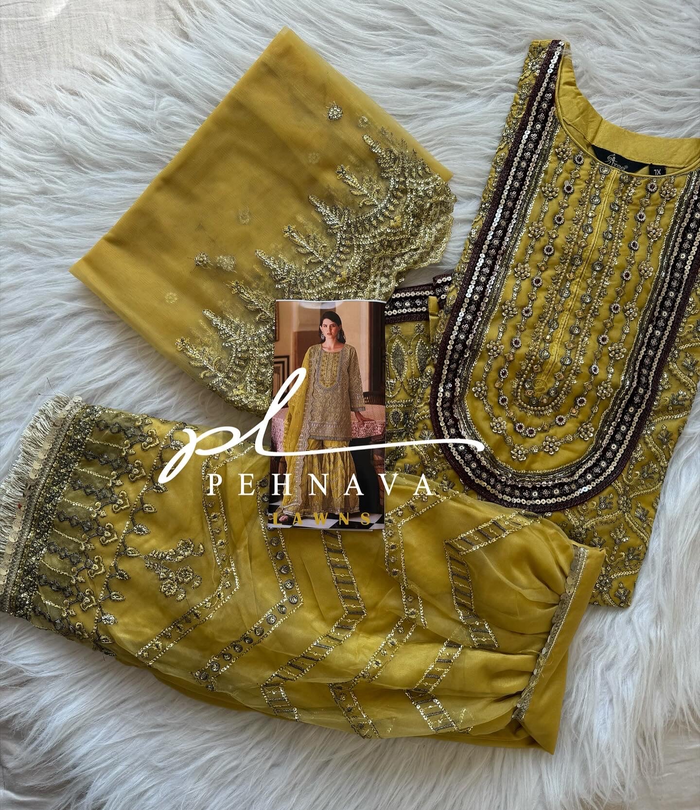 Ready to wear with sharara-1137 - Image 4