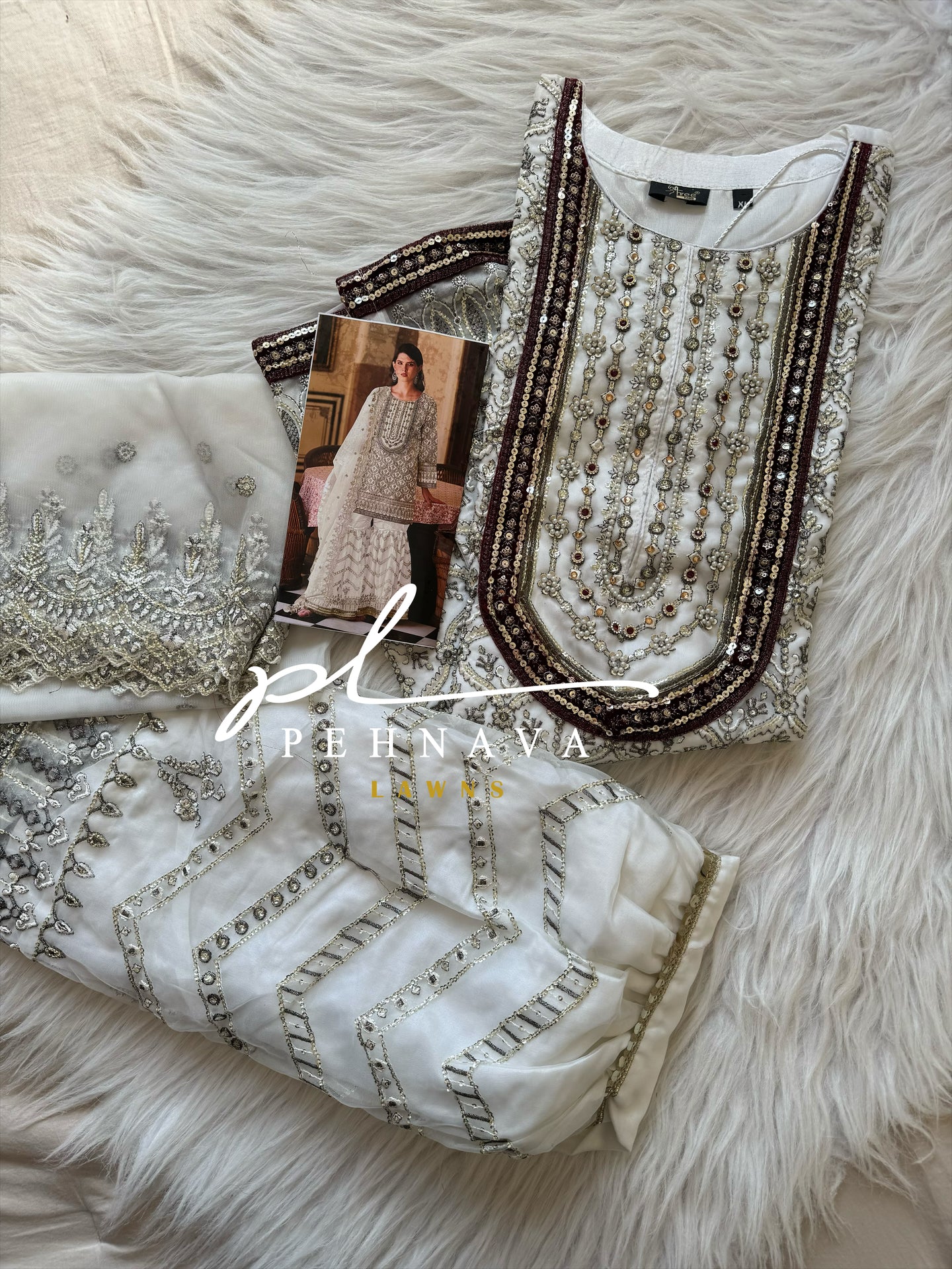 Ready to wear with sharara-1137 - Image 8